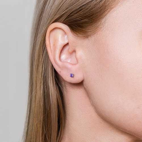 Пусеты Fiore Luna VIOLET, AE03187-6A V/S фото 4